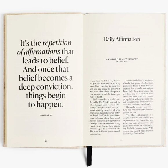 NEW INTELLIGENT CHANGES The Five Minute Journal Hardcover Beige Daily - Picture 6 of 13